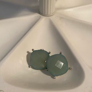 blue/green stud earrings